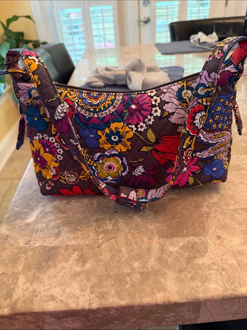 Vera Bradley Multicolor Floral Quilted Shoulder Bag - Picture 3 of 14